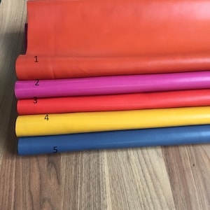 Pomegranate Flower Color Anilin Leather*Natural Tan Leather Hide–Ready to Dye,Ideal for Craft Projects * 1.1-1.2 mm Premium Leather No:A034