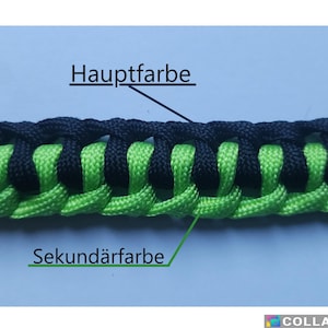 collier manchette double face, collier pour chien personnalisé, paracord