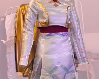 Zoey Kpop Demon Hunters cosplay costume Final outfit What it Sounds Like Huntr/x