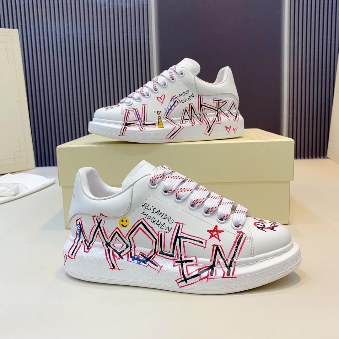 Alexander Mcqueen Graffiti Shoes McQueen Graffiti-Print
