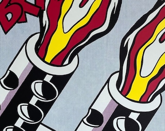 Roy Lichtenstein (1923-1997),  I Opened Fire (Triptych), 1964, Copyright R. Lichtenstein c/o Beeldrecht Amstelveen, Stedelijk