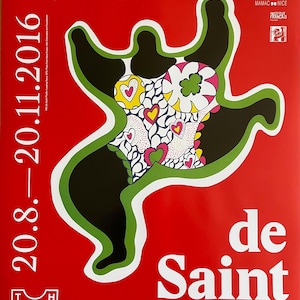 Niki de Saint Phalle (1930-2002), Leaping Nana, 1970, Lámina de Nana Power, Copyright Niki Charitable Art Foundation, Póster de la exposición