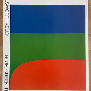 Exhibition poster Stendelijk Museum Amsterdam printed 2012 designed by Ellsworth Kelly