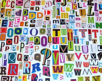 multicolor set 1 printable digital alphabet a to z magazine etsy