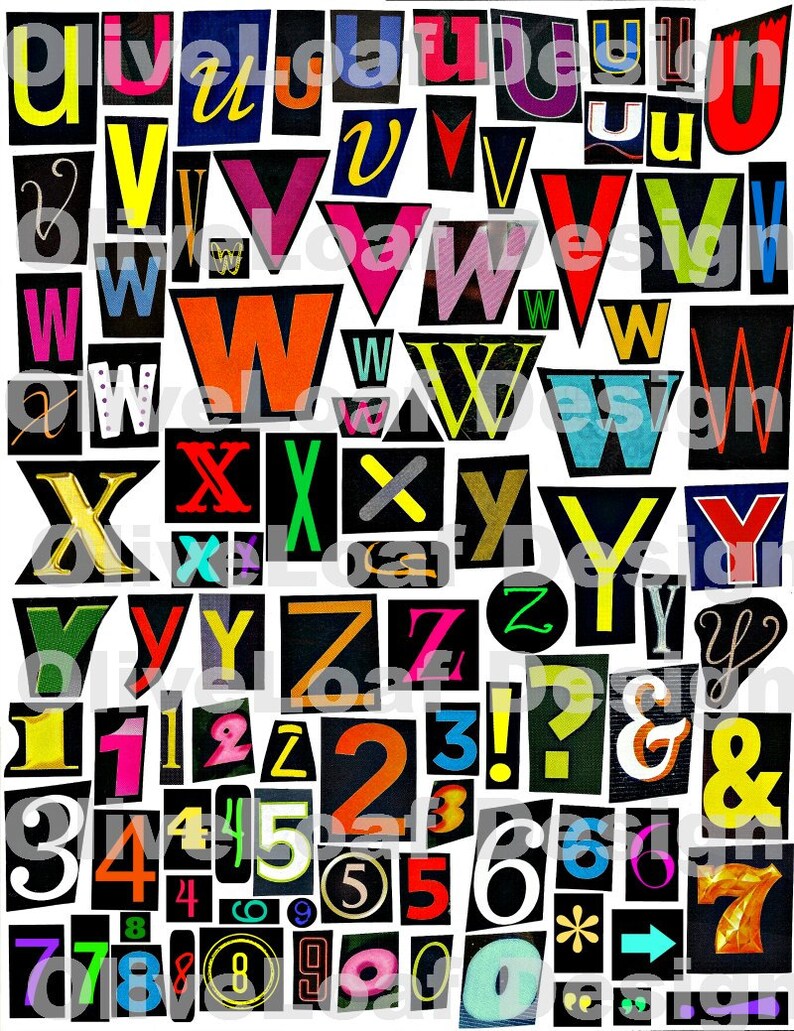 Printable Letters Big Letters 1 Character Per Page Printable Solid 