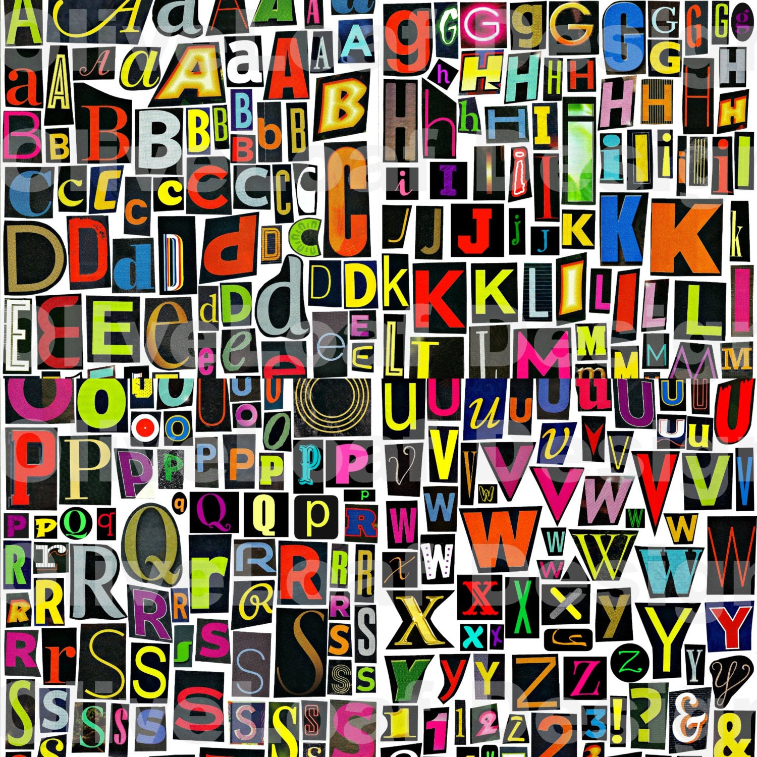 Black Multicolor Printable Digital Alphabet A To Z Symbols Etsy Black Multicolor Printable Digital Alphabet A To Z Symbols Etsy