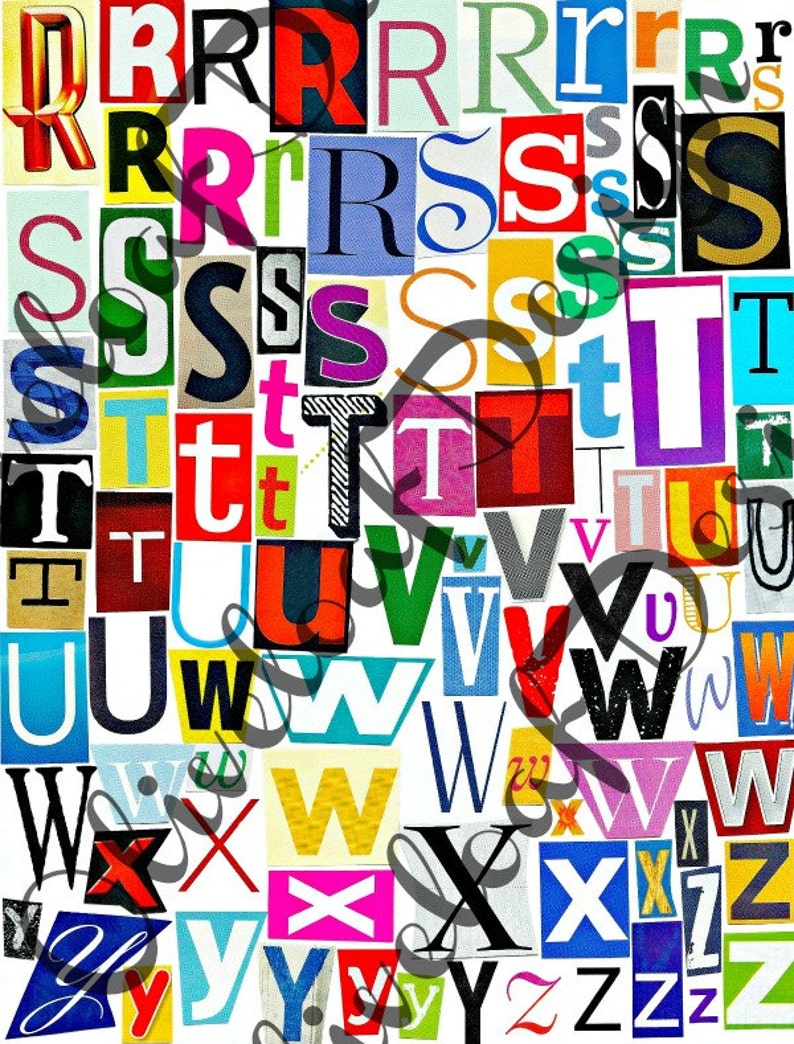multicolor set 3 printable digital alphabet a to z