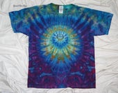 tie dye, large youth tee, ice dye, grateful dan dyes, inkblot ice dye, funky spider dyes, kids tie dye