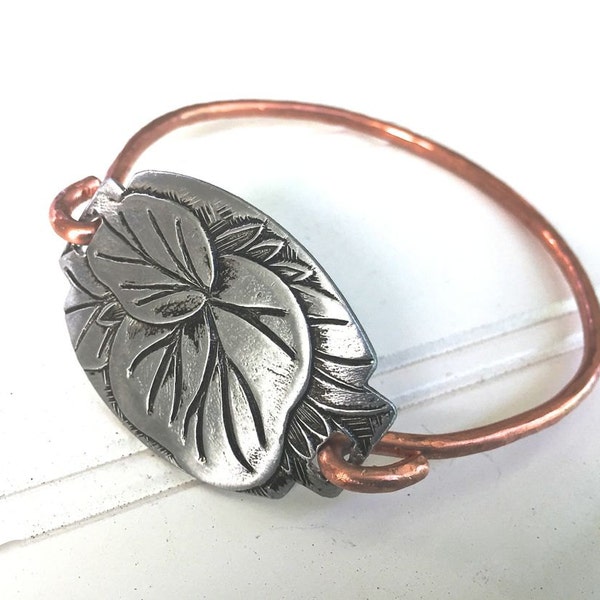 Handcrafted Aluminum Brass Adjustable Bracelet Bangle