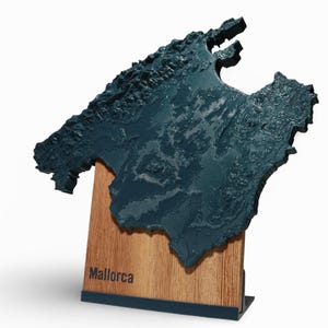 Majorque carte 3D - Carte topographique de Majorque