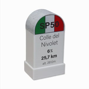 Colle del Nivolet-milstolpen