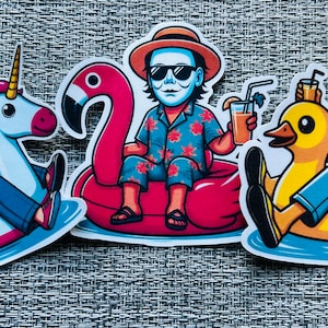 Michael Myers Sticker | Summer Floatie Horror
