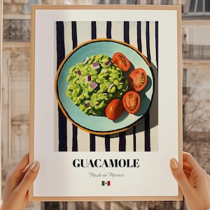 Guacamole Poster, Mexican Food Poster, Mexican Food Poster, Mexican Cuisine Poster