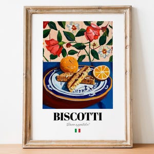 Italian Biscotti Poster: Café Wall Art with a Biscuit Twist