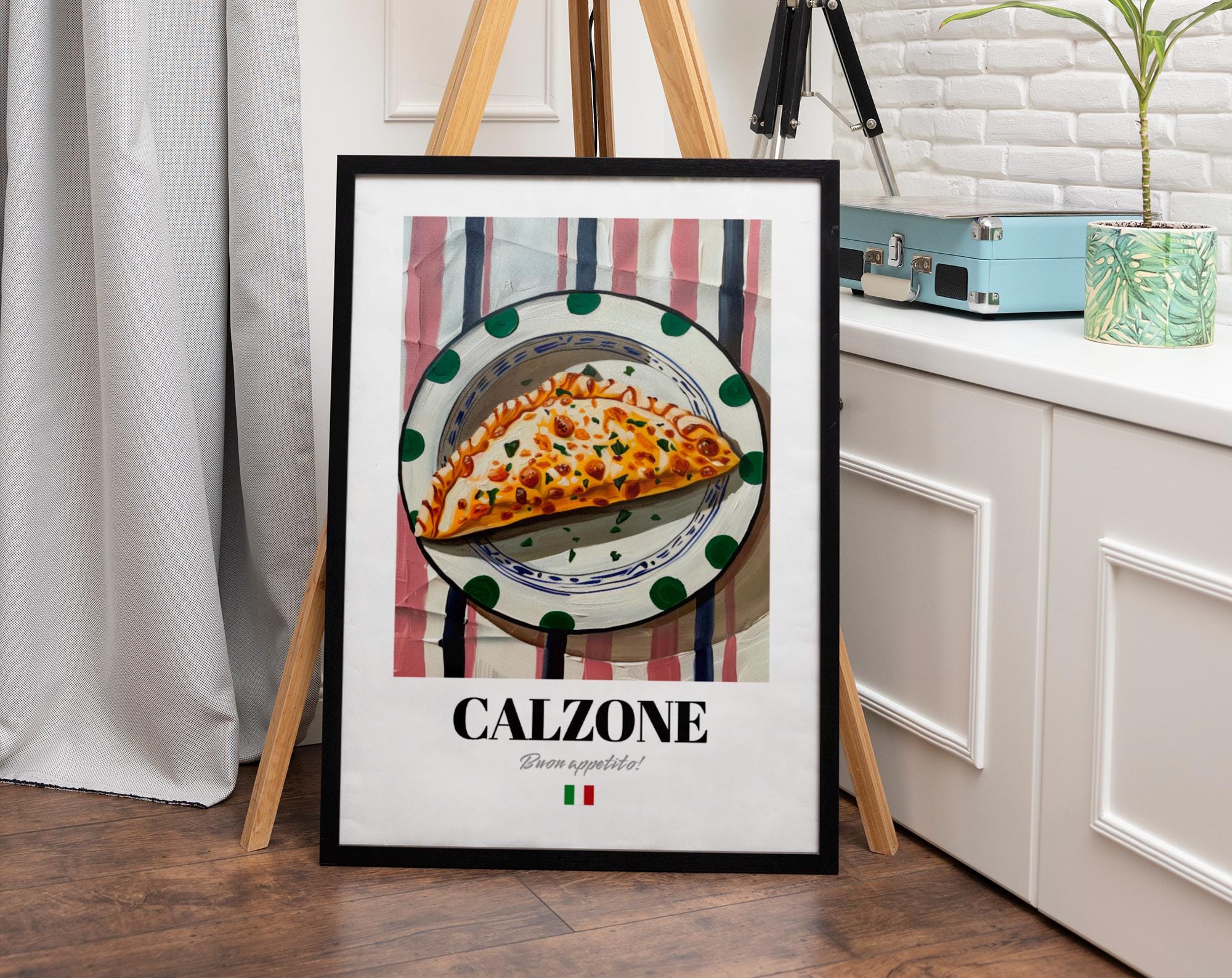 Calzone Wall Art: Italian Stuffed Pizza Decor for Food Lovers - Etsy