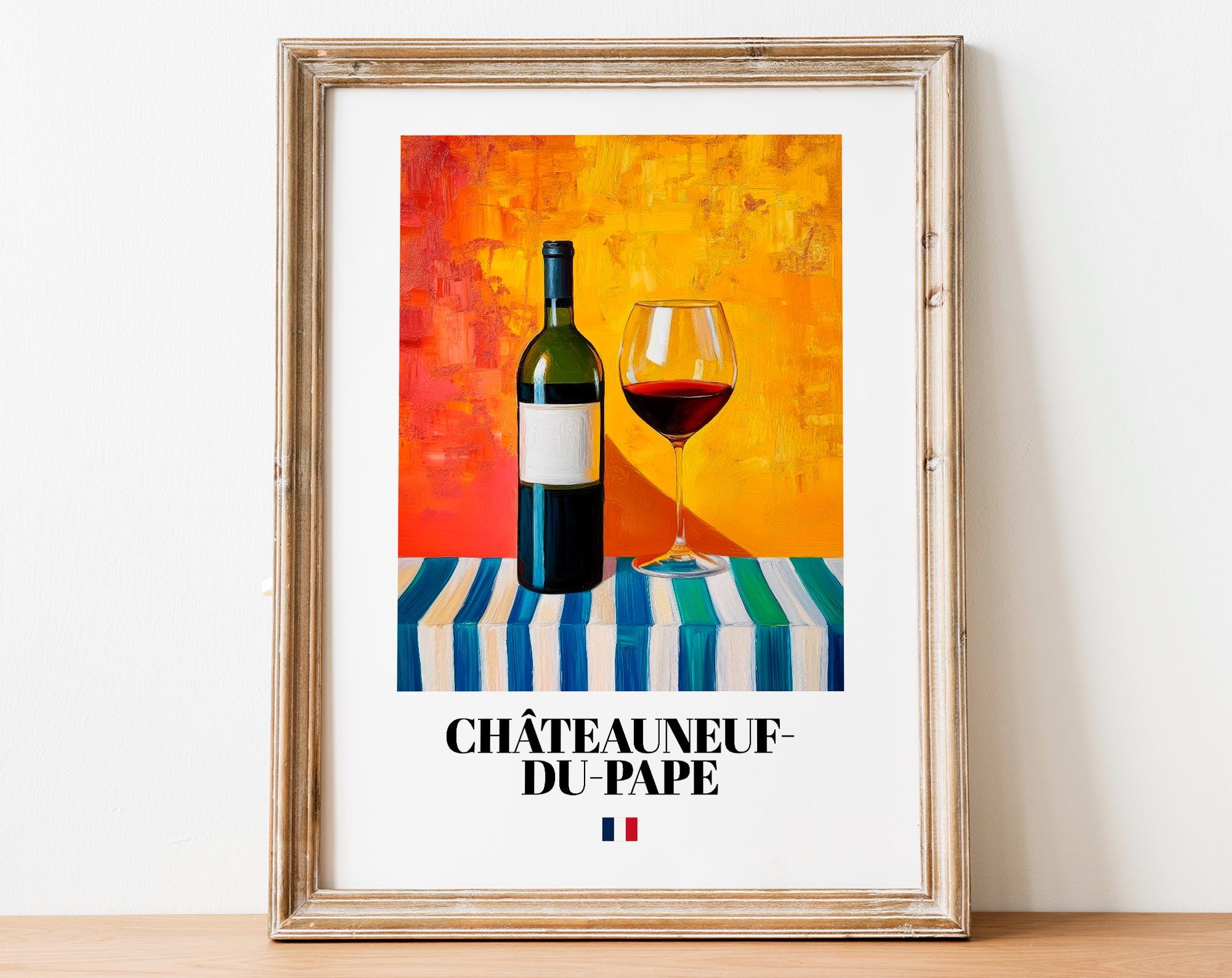 Stupell Home Decor Set Di 4 Pannelli Decorativi A Tema Vino – Litografie Su Legno, 30x30 Cm Cad. – Pronti Da Appendere - 3