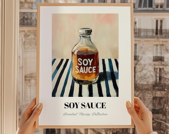 Soy Sauce Kitchen Print, Restaurant Wall Art