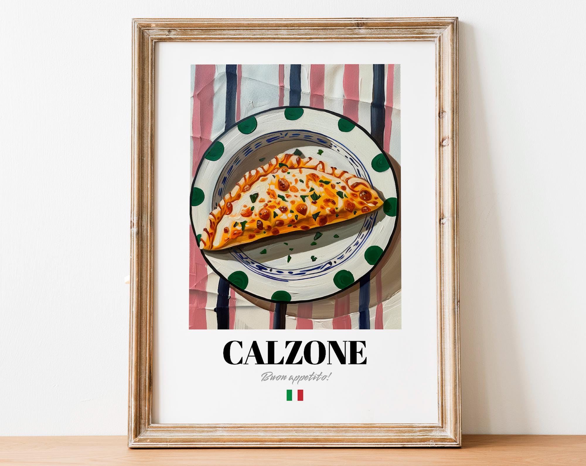 Calzone Wall Art: Italian Stuffed Pizza Decor for Food Lovers - Etsy