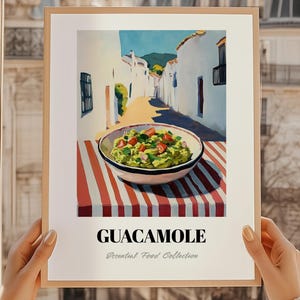 Guacamole, Mexican Cuisine, Mexican Food, Guacamole Wall Art, Kitchen Wall Art, Restaurant Decor