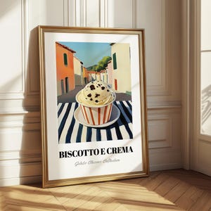Biscotto E Crema, Italienisches Gelato Gemälde, Happy Hour Menü, Bowling Party, Keksrezept, Küchenposter