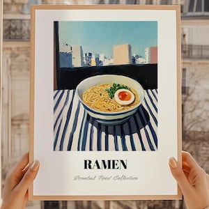 Ramen, Japanese Cuisine, Japanese Food, Ramen Wall Art, Food Wall Art, Cafe Wall Art