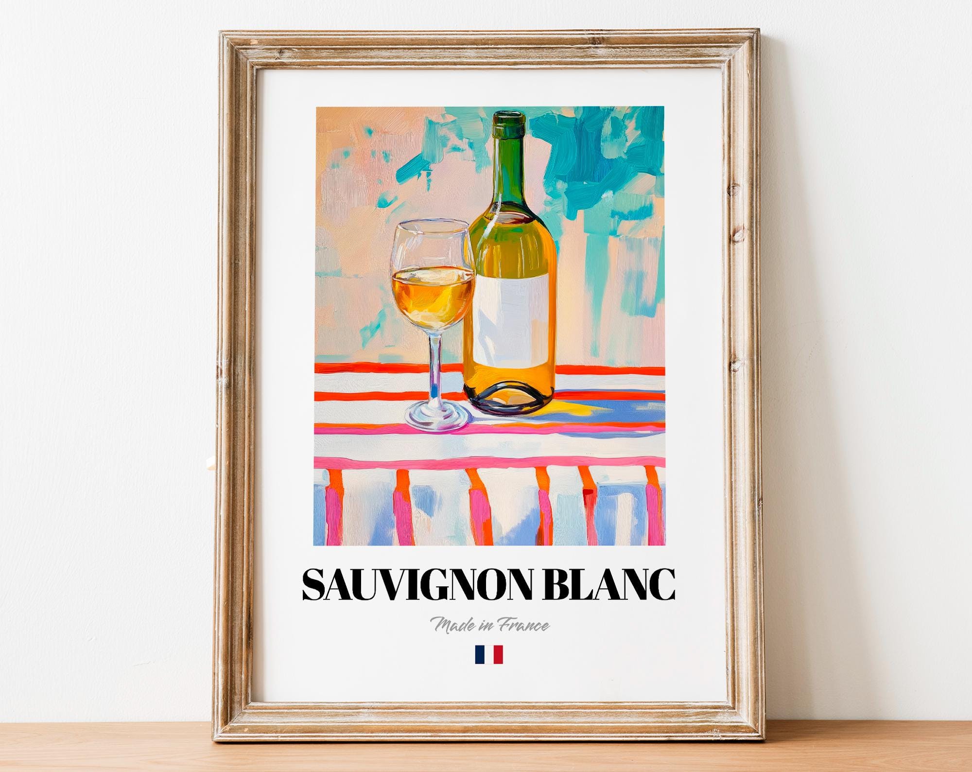 額装品/Du Vin Blanc（フォーニー）/アート/ポスター/インテリア フランス写真 シャモニー近郊モンブラン山麓 インテリアアートポスター