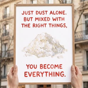 Flour Wall Art Poster, Community Zitat, Potenzial freigeschaltet