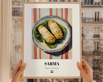 Sarma Art Print, Croatian Stuffed Cabbage Poster