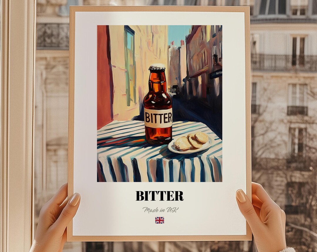 English Bitter Beer Poster, British Pub Wall Art - Etsy