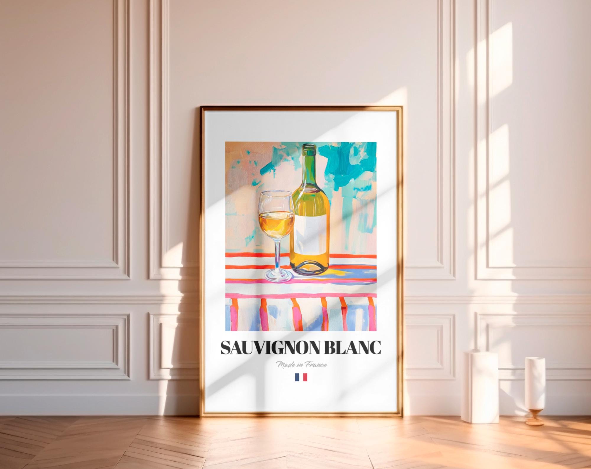 額装品/Du Vin Blanc（フォーニー）/アート/ポスター/インテリア フランス写真 シャモニー近郊モンブラン山麓 インテリアアートポスター