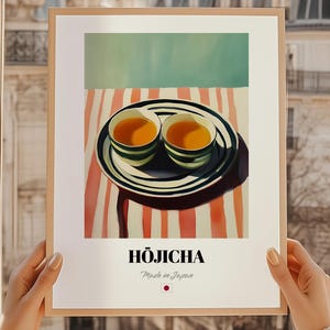 Hojicha Tea Print, Japanese Cuisine Wall Art