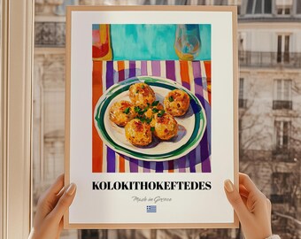 Druk Kolokithokeftedes, Grecka sztuka ścienna