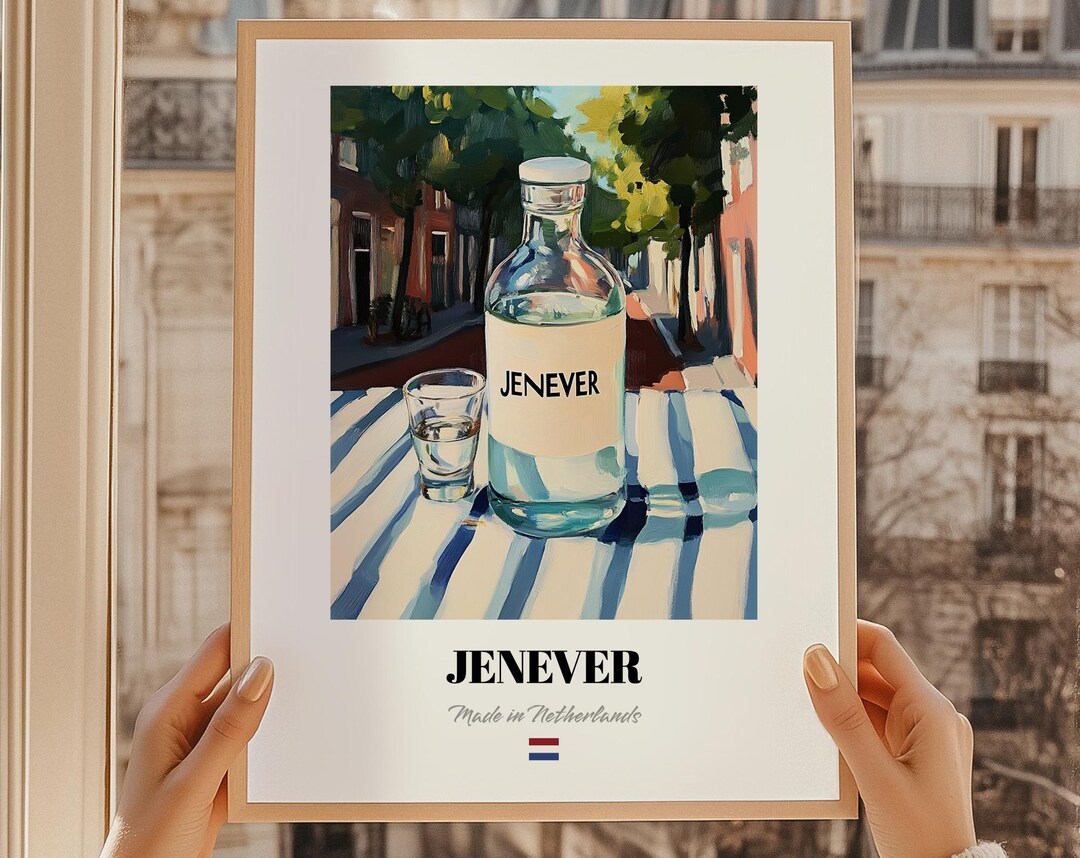 Jenever Poster, Dutch Spirit Wall Art, Bar Decor Print - Etsy Canada