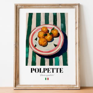 Arte Polpette Vintage: Decoração de comida caseira italiana com um toque de almôndega