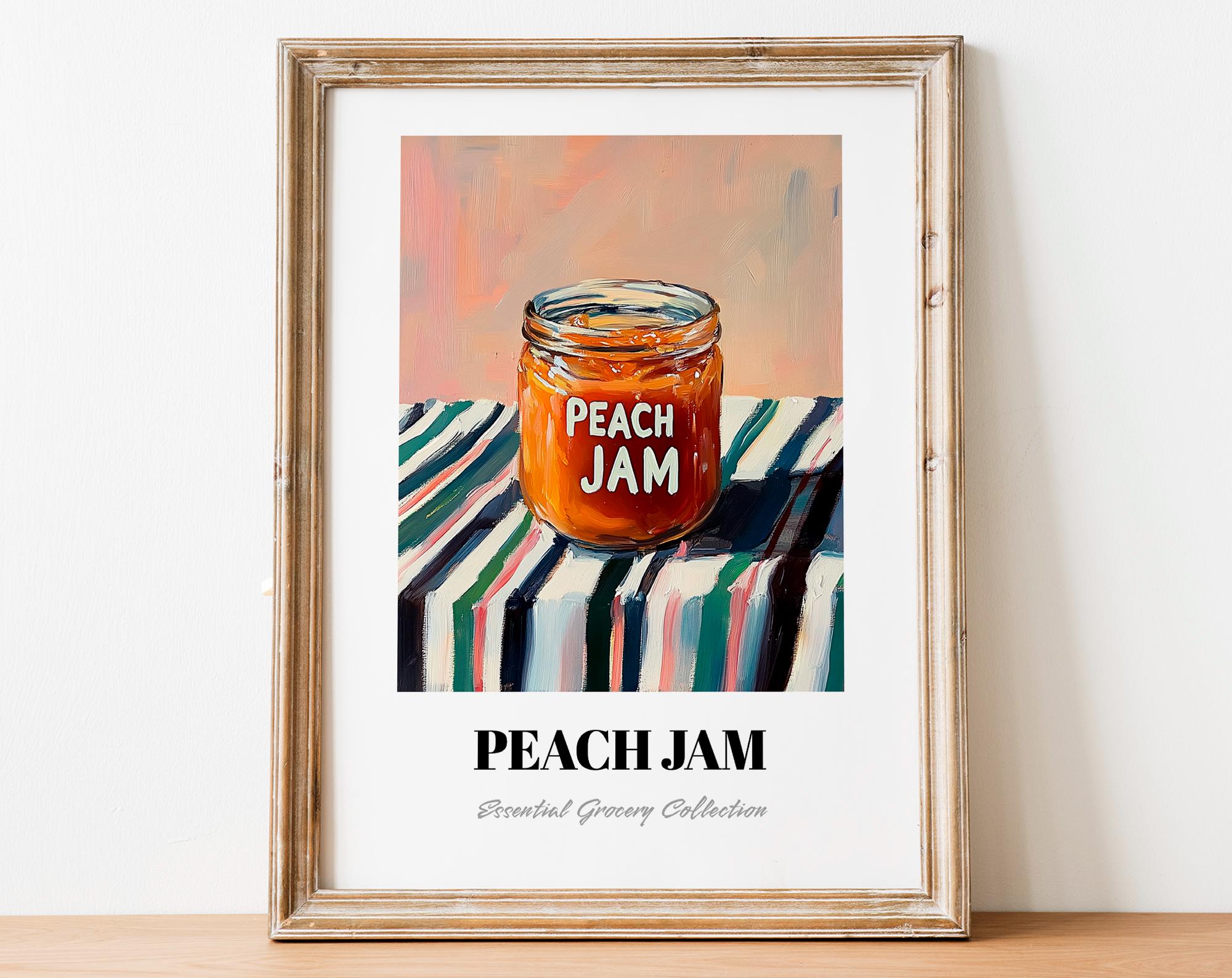 Peach Jam Print, Kitchen Wall Art, Pantry Decor - Etsy