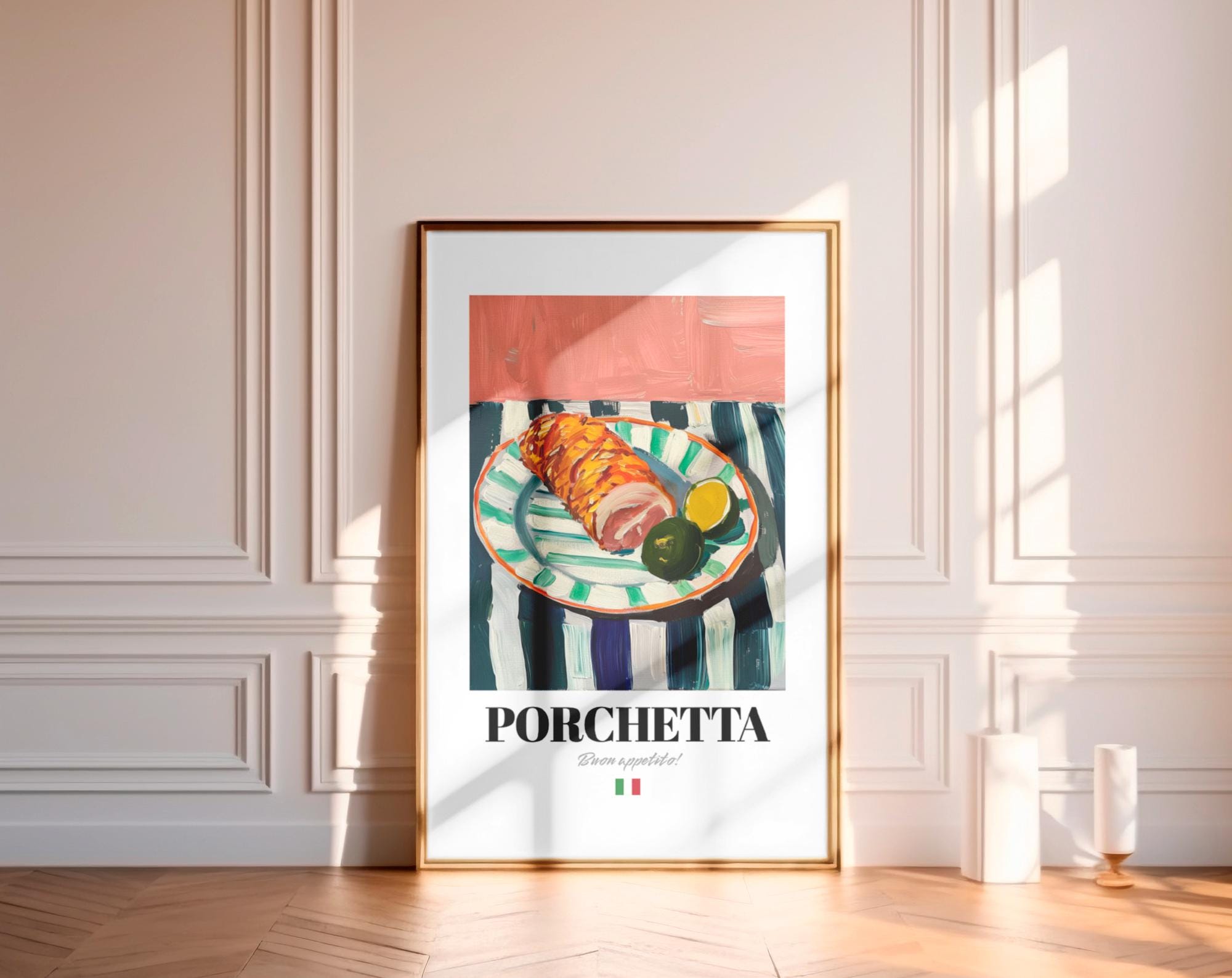 FireDeer Toile murale pour cuisine - Poster de fourchette à café pour salle à manger - Images vintage