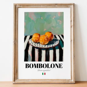 Bombolone Wall Art: Sweet Treat Decor for Italian Doughnut Lovers