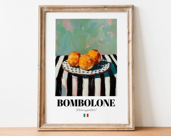 Bombolone Wall Art: Decorazione dolce per gli amanti delle ciambelle italiane
