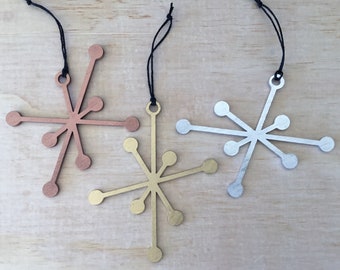 Mid century snowflake ornaments (3)