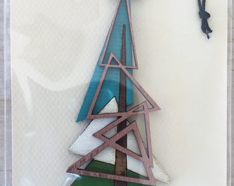 Mid Century Christmas Tree Ornament