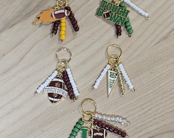 Football Beaded Dog Collar Charm – Pet Sports Accessory
