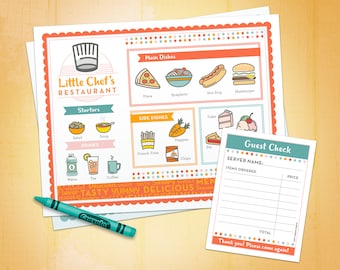 Restaurant Forms Printable - Kids Pretend Play Chef - Restaurant - Ice Cream Parlor - Dramatic Play - Homeschool - Classroom