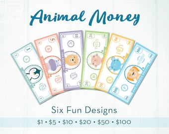 Play Money Printable - Kids Pretend Money - Learning Money - Kids Pretend Play Printable - Dramatic Play - Homeschool - Classroom