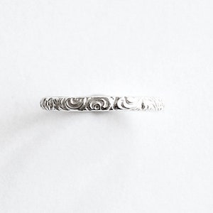 Petite Silver Band Ring In Your Size image 1