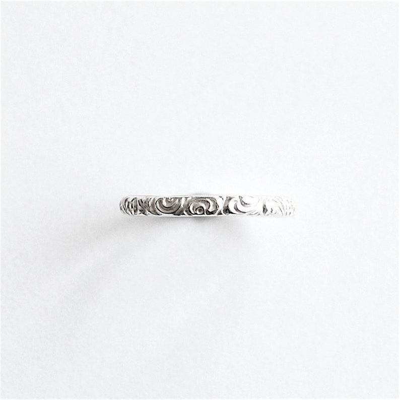 Petite Silver Band Ring In Your Size image 1