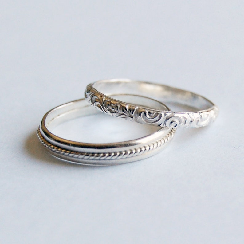 Petite Silver Band Ring In Your Size image 4