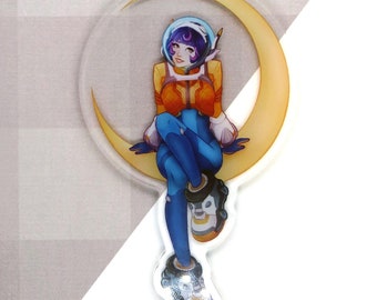 Juno Overwatch 2 Space Ranger Acrylic Charm | 4&quot; Acrylic Charm| Cute for Backpacks and bags | Cute Gamer Gifts