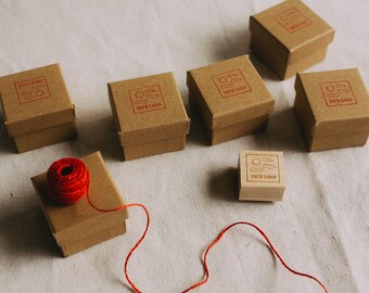 CUSTOM - Your Logo As A Rubber Stamp - Handcrafted DIY Supplies for Makers, Artists and Businesses - 1" size