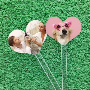 Custom Photo Drink Stirrers | Acrylic Cocktail Stir Sticks with Face or Baby Picture, Wedding or Party Favor, Double-Sided Print