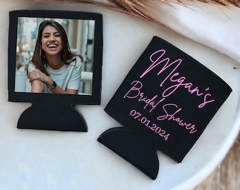 Funny Birthday Can Cooler – Personalized Slim Can Hugger with Photo for 30th, 40th, 50th Birthday Party, Fiesta Favor, Custom Drink Sleeve